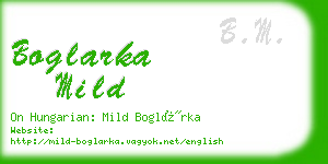 boglarka mild business card